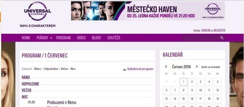 Ukončení programu Universal Channel